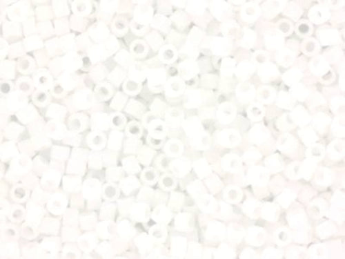 Achat Miyuki Delicas 11/0 - Matte ab white 351 irisé