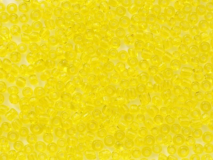 Achat Tube de 350 perles transparentes - jaune