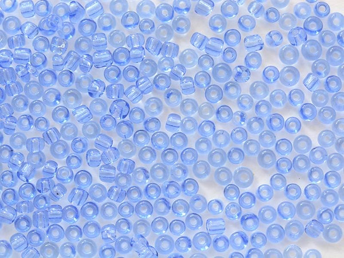 Achat Tube de 350 perles transparentes - bleu azur