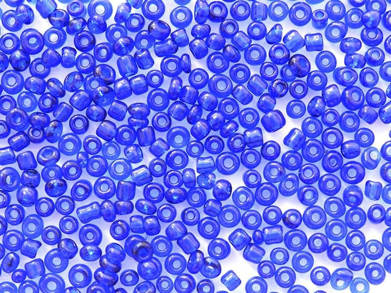 Achat Tube de 350 perles transparentes - bleu marine