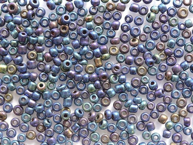 Achat Tube de 350 perles métallisées - océan