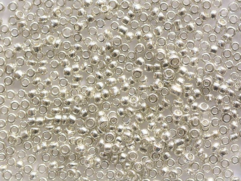 Achat Tube de 350 perles métallisées - argenté