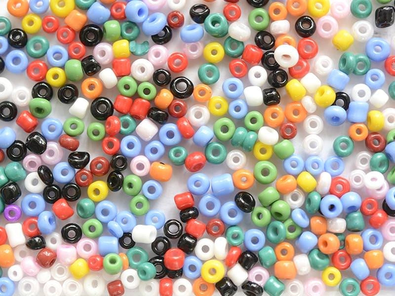 Achat Tube de 350 perles de rocailles opaques  - assortiment
