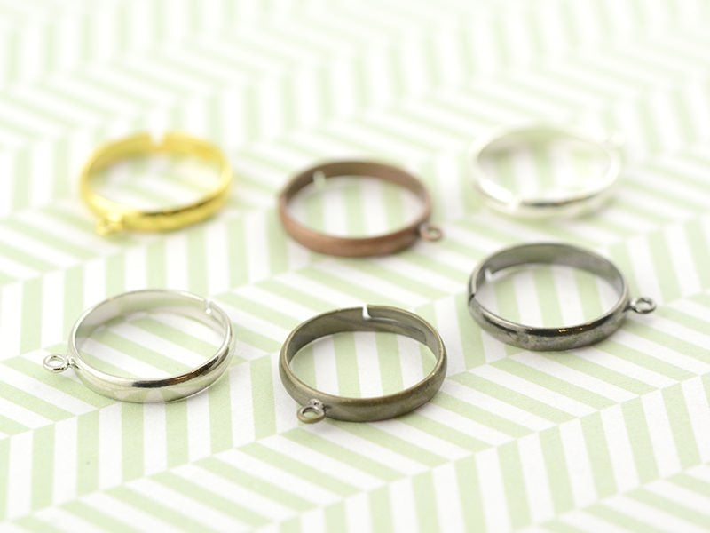 achat Bague avec anneau - couleur argenté clair