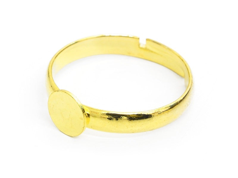 Achat 1 support de bague à petit plateau - doré