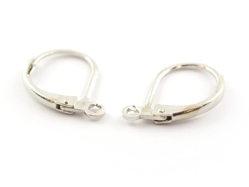 Achat 1 paire de boucles d'oreilles dormeuses argentées