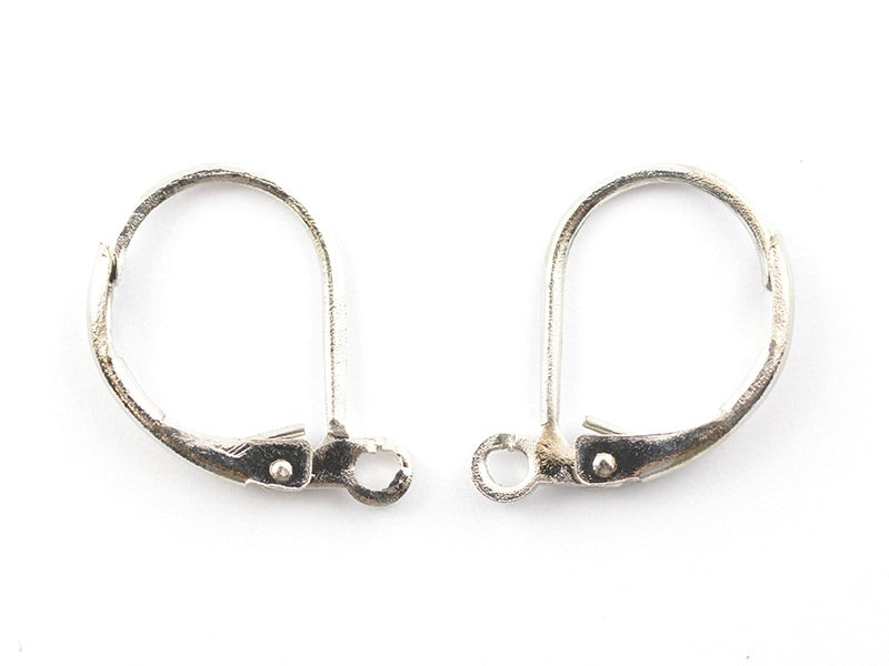 achat 1 paire de boucles d'oreilles dormeuses argentées