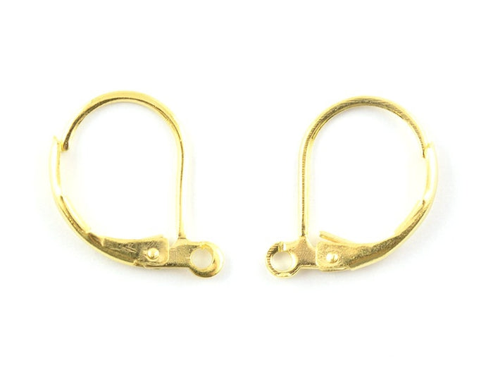 Achat 1 paire de boucles d'oreilles dormeuses - couleur or