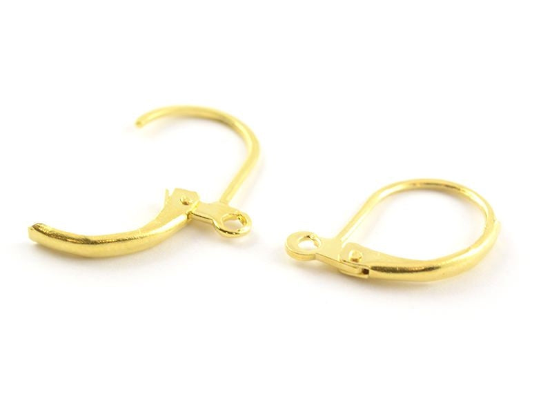 achat 1 paire de boucles d'oreilles dormeuses - couleur or