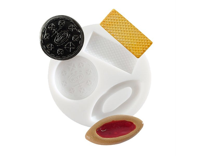 Achat Mini moule en silicone biscuits et gaufrette *Graine créative*