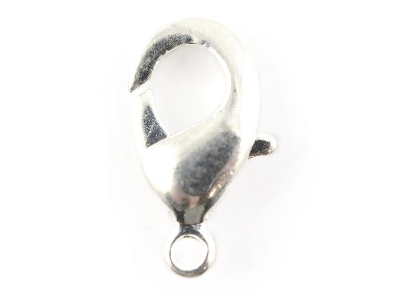 achat 10 fermoirs mousqueton 10 mm - couleur argent clair