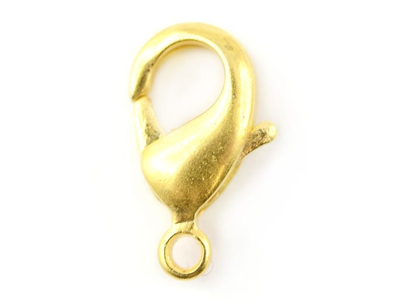 achat 10 fermoirs mousqueton 10 mm - couleur or