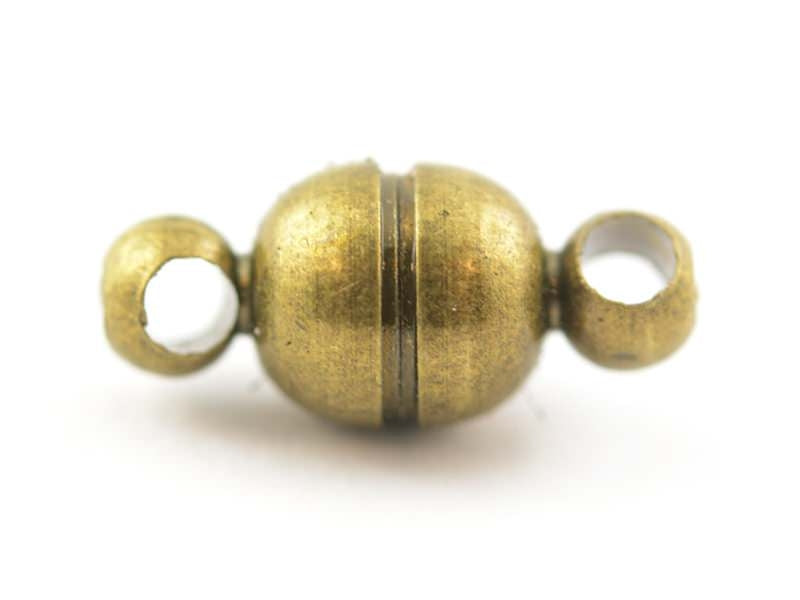 Achat 1 petit fermoir aimanté rond - couleur bronze