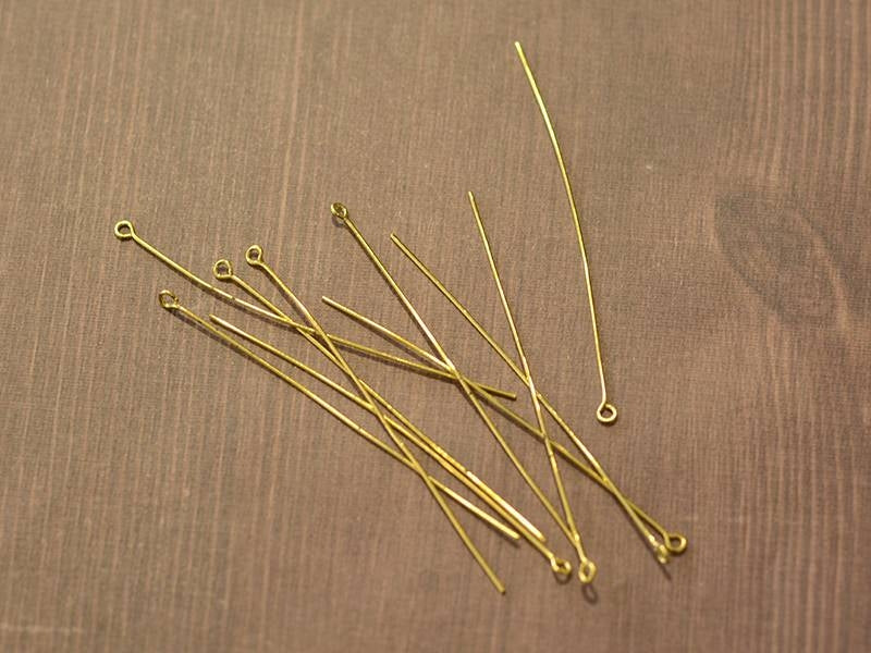 Achat 5 clous à oeil 40 mm - dorés à l'or fin 18K