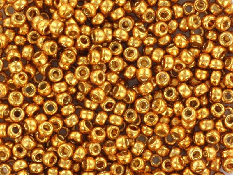 Achat Rocailles Miyuki 11/0 - Duracoat galvanized yellow gold 11-4203