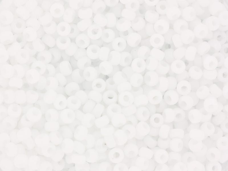 Achat Rocailles Miyuki 11/0 - blanc mat 402f