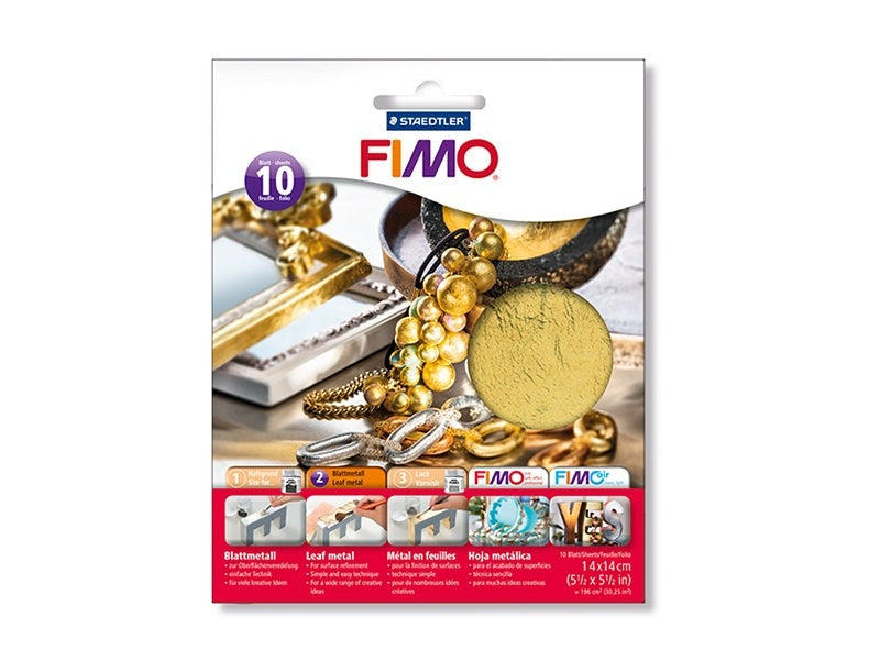Achat 10 feuilles de métal pour dorure - doré