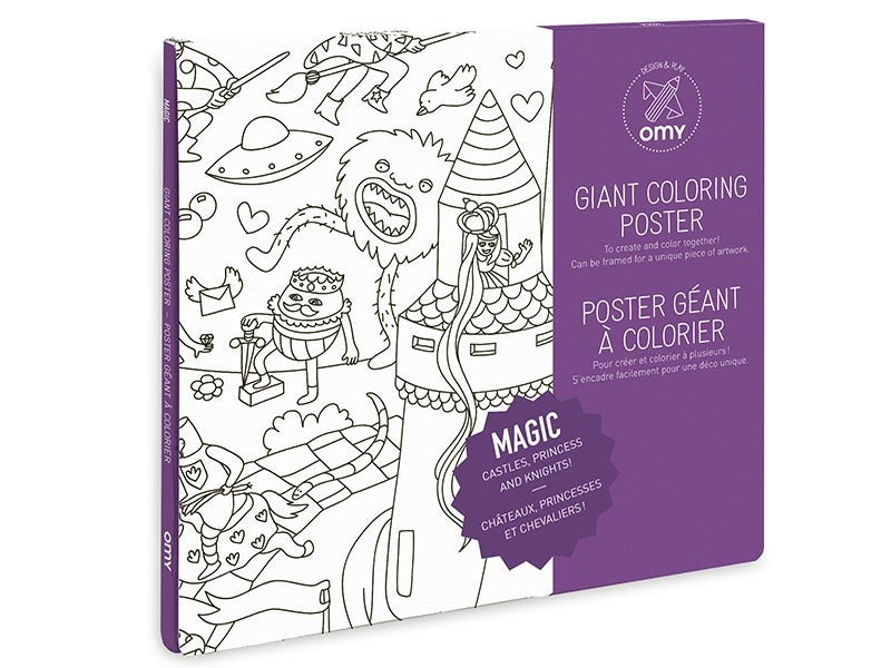 Achat Poster géant en papier à colorier - MAGIC - OMY