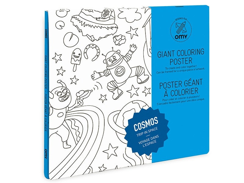Achat Poster géant en papier à colorier - COSMOS - OMY