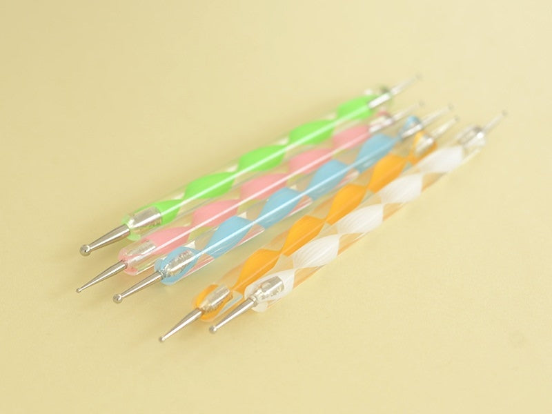 Achat 5 dotting tools - double pointe - multicolore