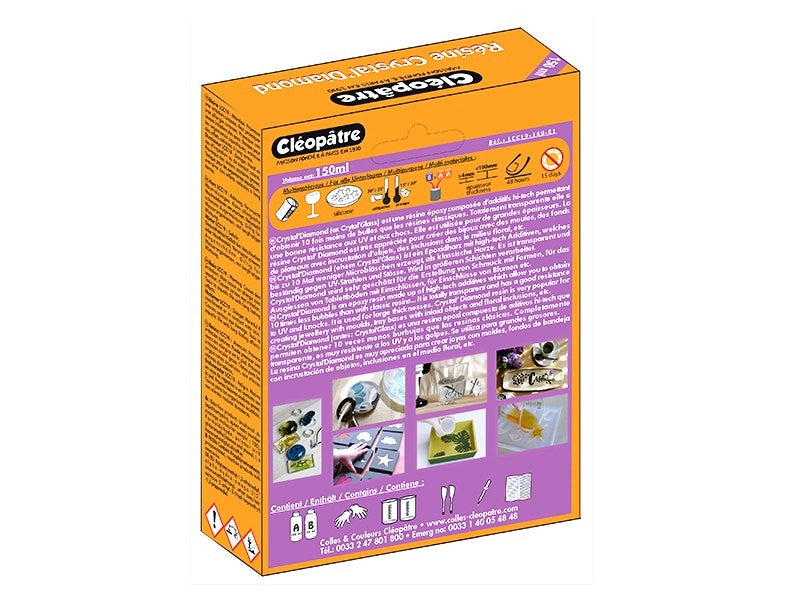 Achat Résine d'inclusion "Crystal'Diamond" 150 mL - transparent*Cléopatre*