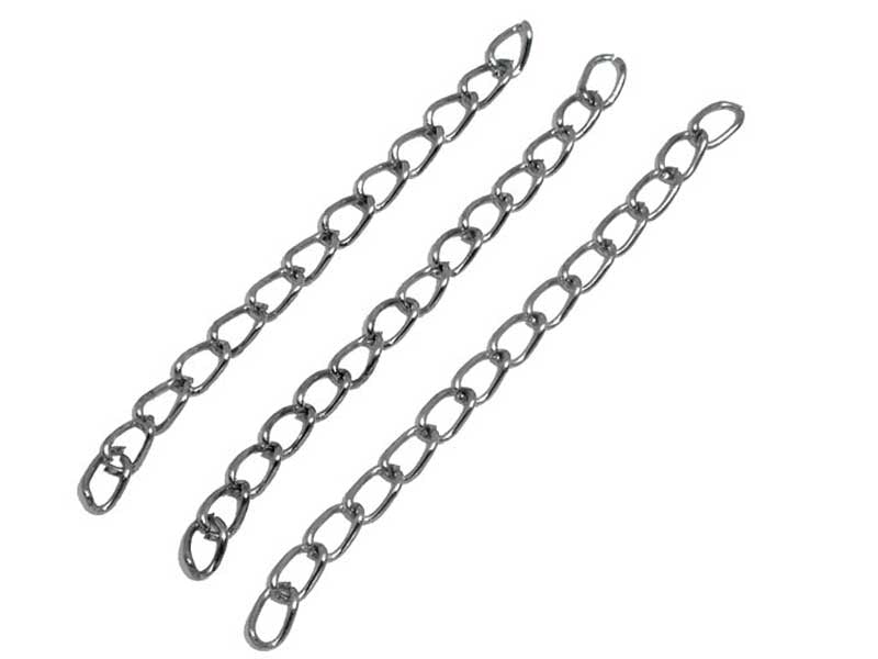 Achat 20 chaînes d'extension - couleur argent foncé