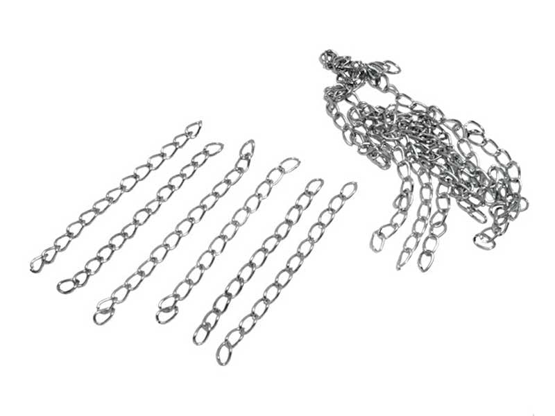 Achat 20 chaînes d'extension - couleur argent foncé