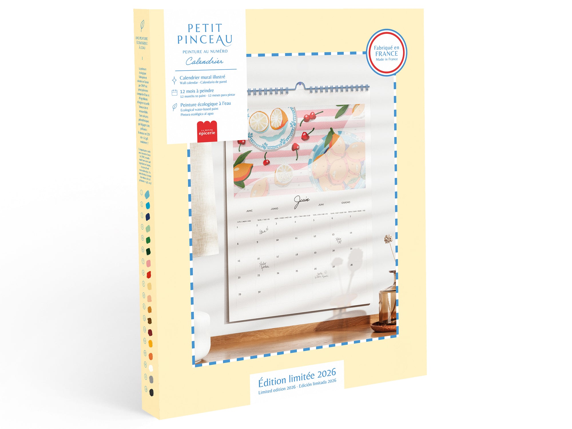 Achat Calendrier à peindre - édition 2026 - peinture au numéro - Petit Pinceau
