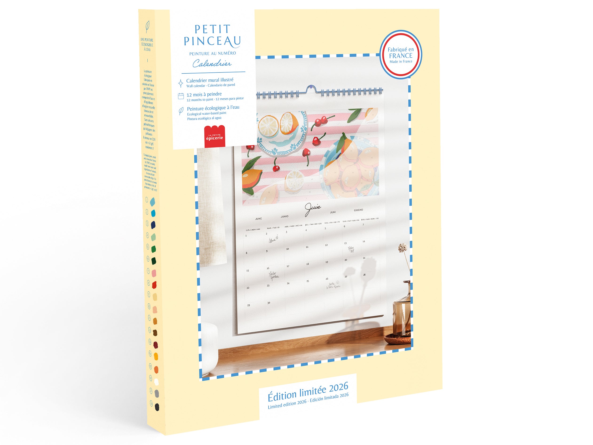 Calendrier à peindre - édition 2026 - peinture au numéro - Petit Pinceau Default Title