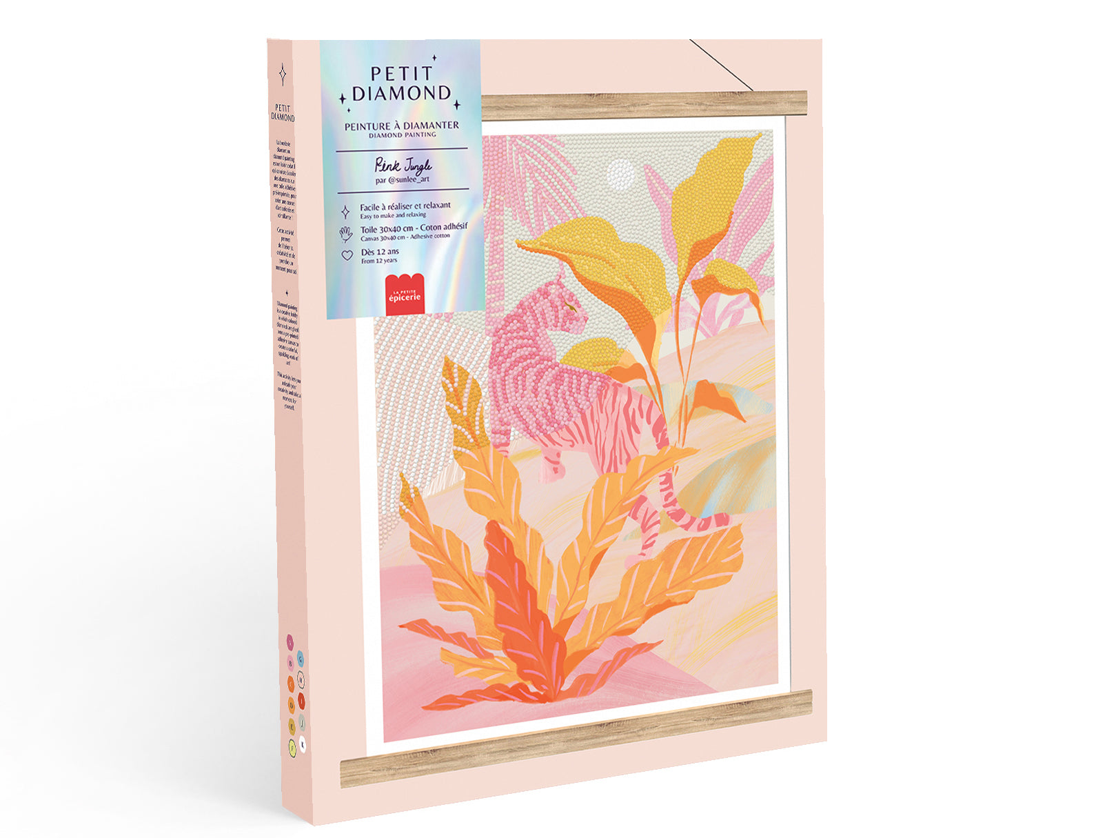 Achat Coffret Petit Diamond - Diamond Painting Pink Jungle par Sun Lee