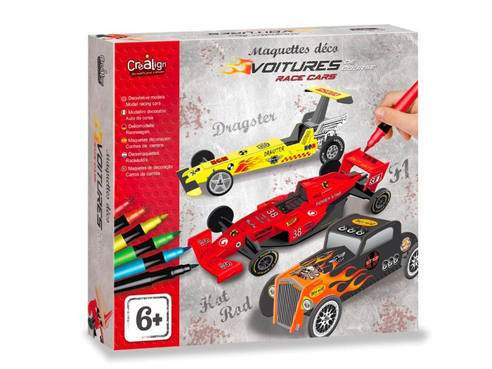 Achat Maquettes déco "Voitures de course" - Créa'Lign