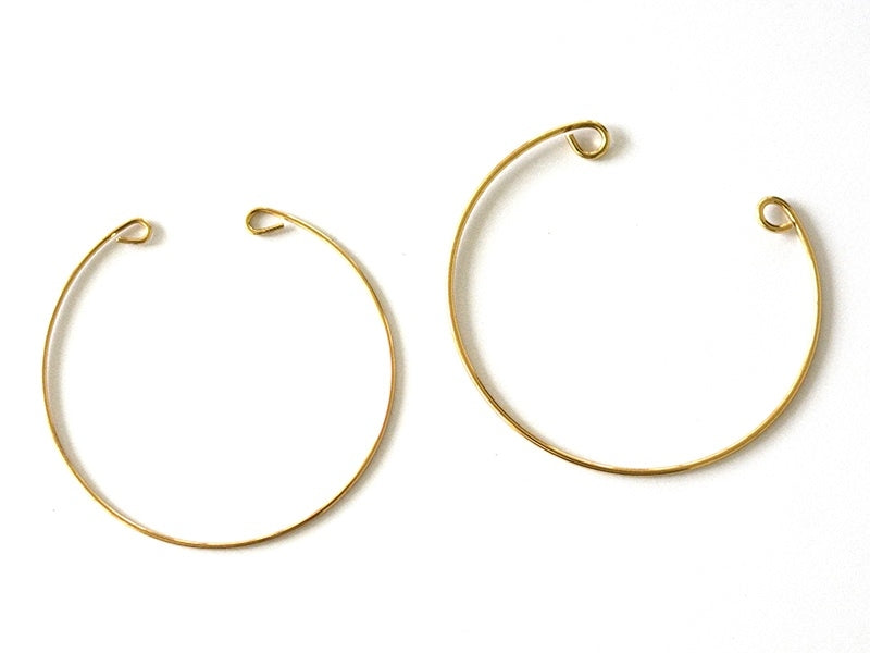 Achat Bracelet jonc en laiton avec attaches - 1,7 mm