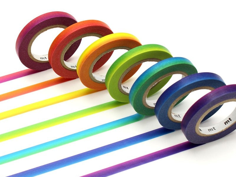 Achat Lot de 7 masking tapes slim arc-en-ciel