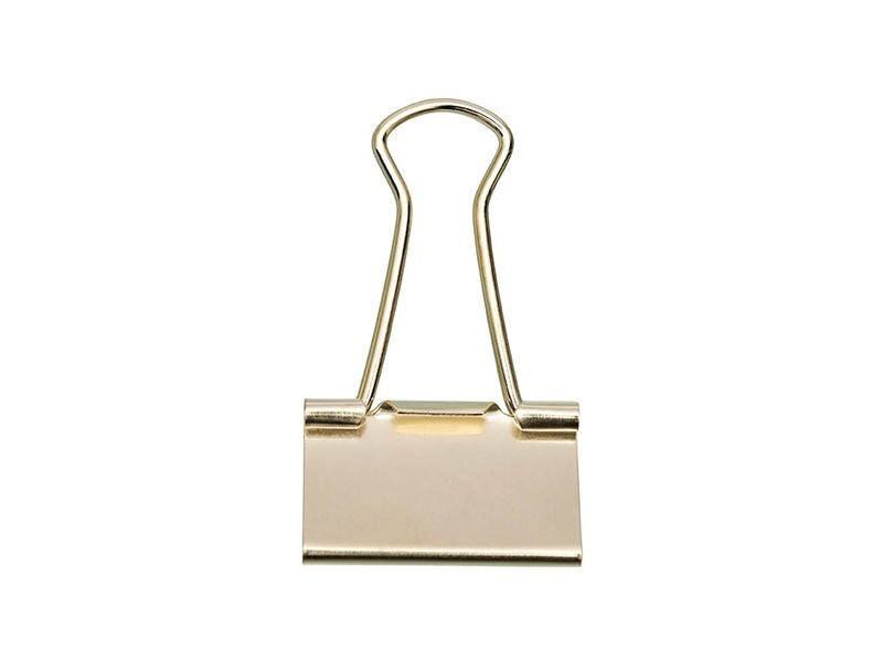 Achat 6 pinces clip dorées 32 mm