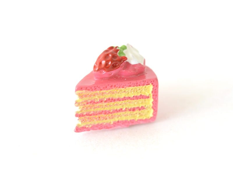 Achat Cabochon part de gâteau à la fraise