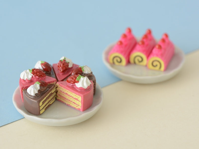 achat Cabochon part de gâteau à la fraise