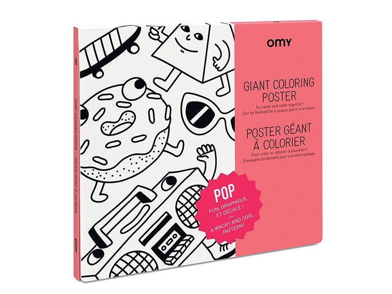 Achat Poster géant à colorier - Pop - OMY