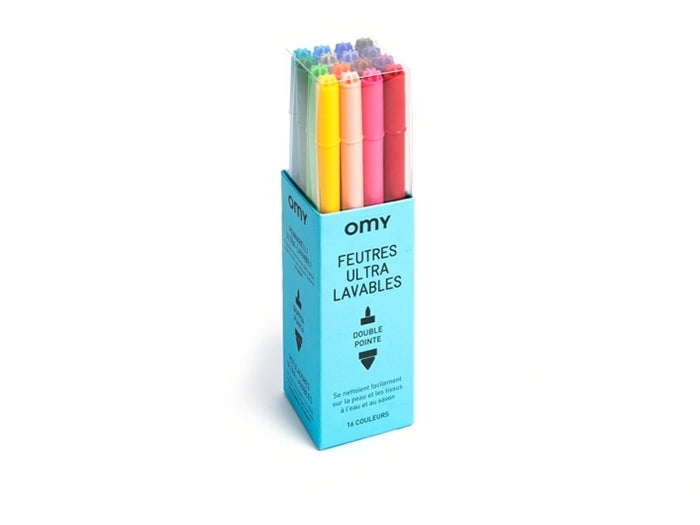 Achat 16 feutres ultra-lavables - pour coloriage - OMY