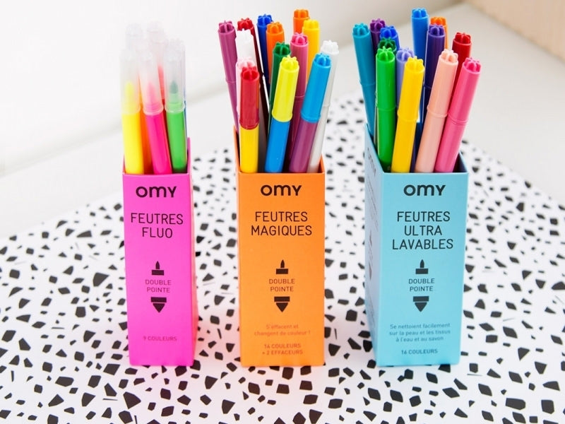 achat 16 feutres ultra-lavables - pour coloriage - OMY