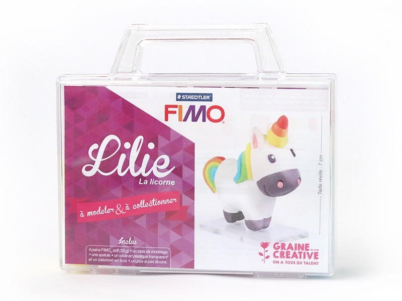 Achat Kit Fimo - Malette Lilie la licorne - figurine à modeler