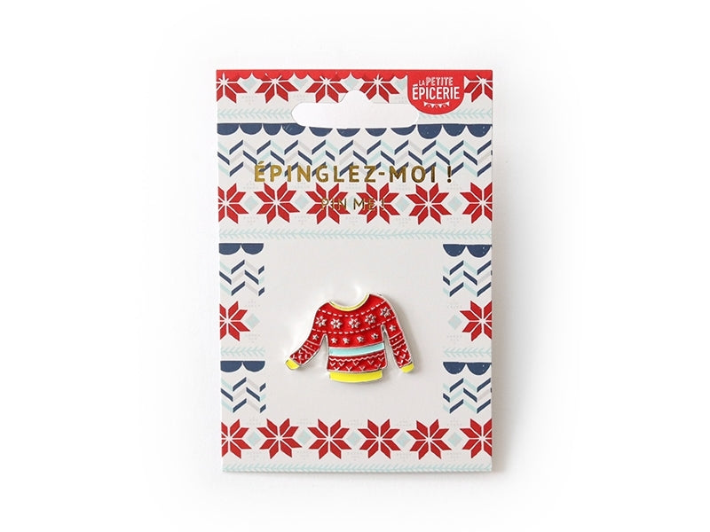 Achat Pin's émaillé pull de Noël