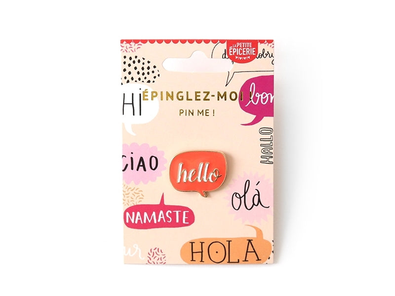 Achat Pin's émaillé Hello