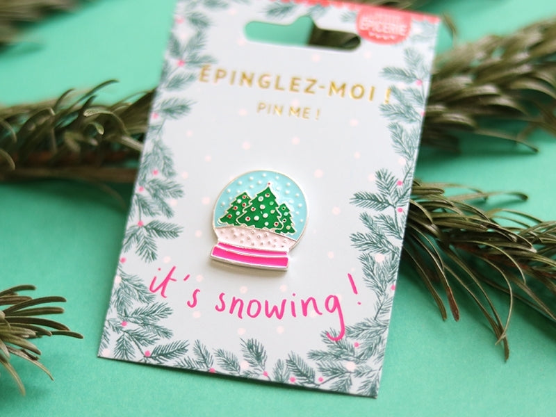 Achat Pin's émaillé boule à neige