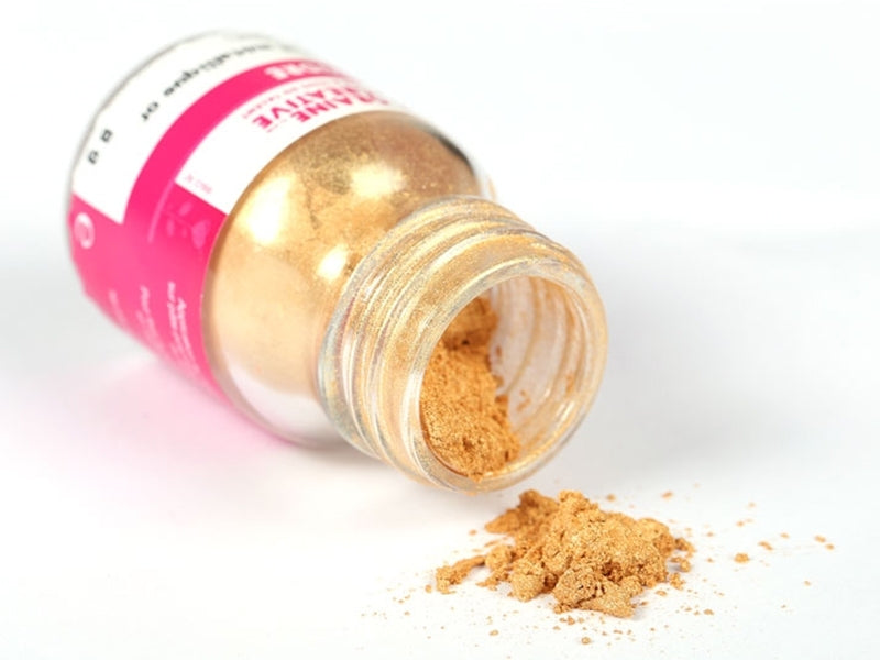Achat Poudre effet métallique or pour les créations en pâte polymère