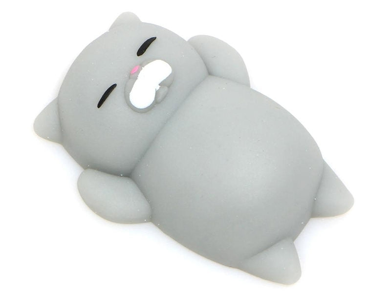 Achat Mini squishy chat gris qui dort - anti-stress