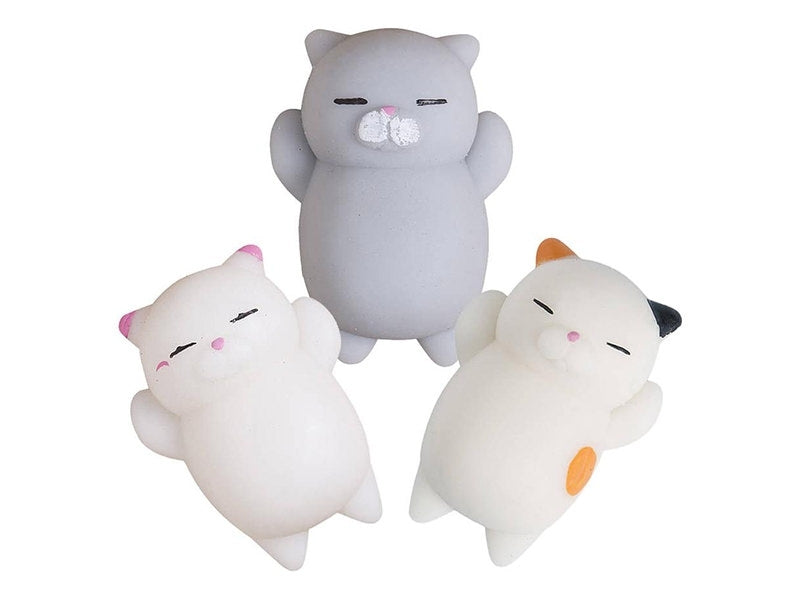 achat Mini squishy chat gris qui dort - anti-stress