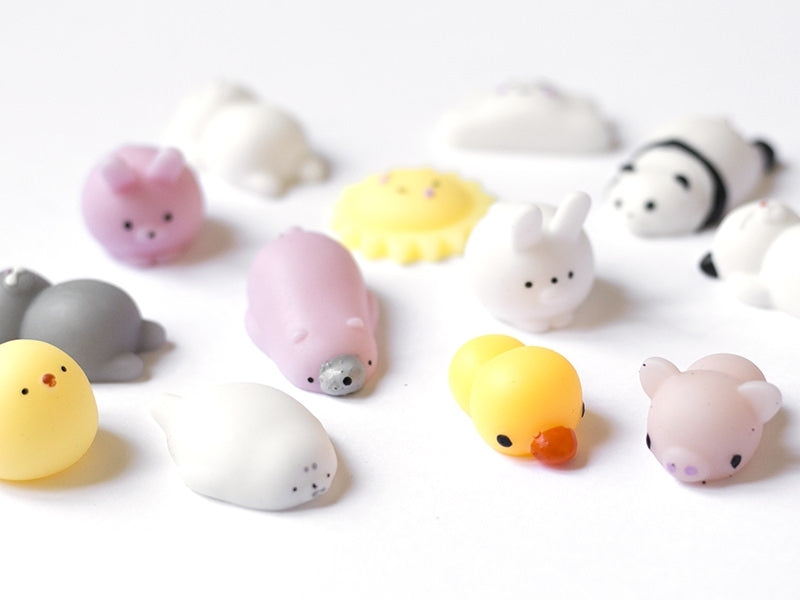 achat Mini squishy ours polaire rose - anti-stress