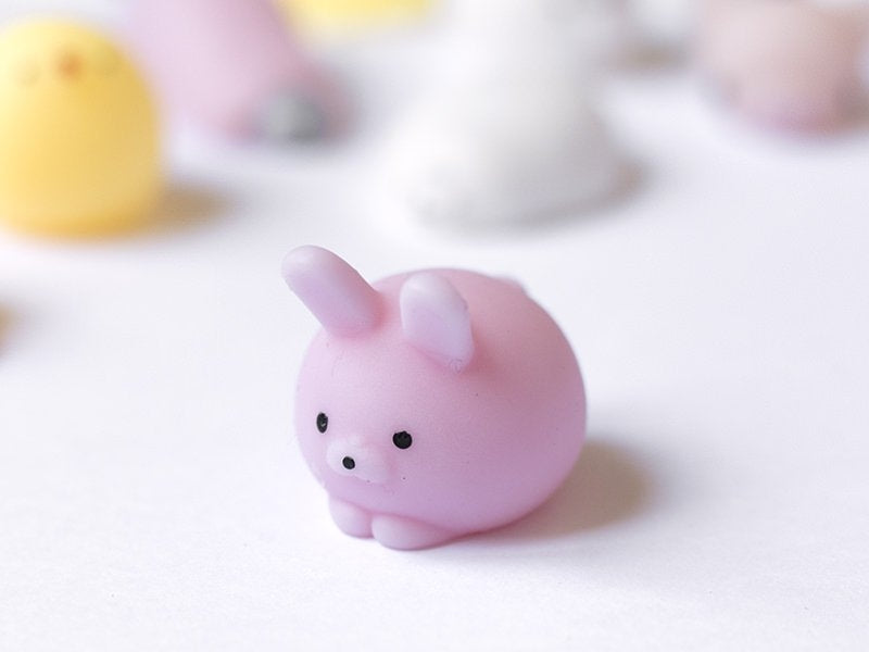 Achat Mini squishy lapin rose mignon - anti-stress