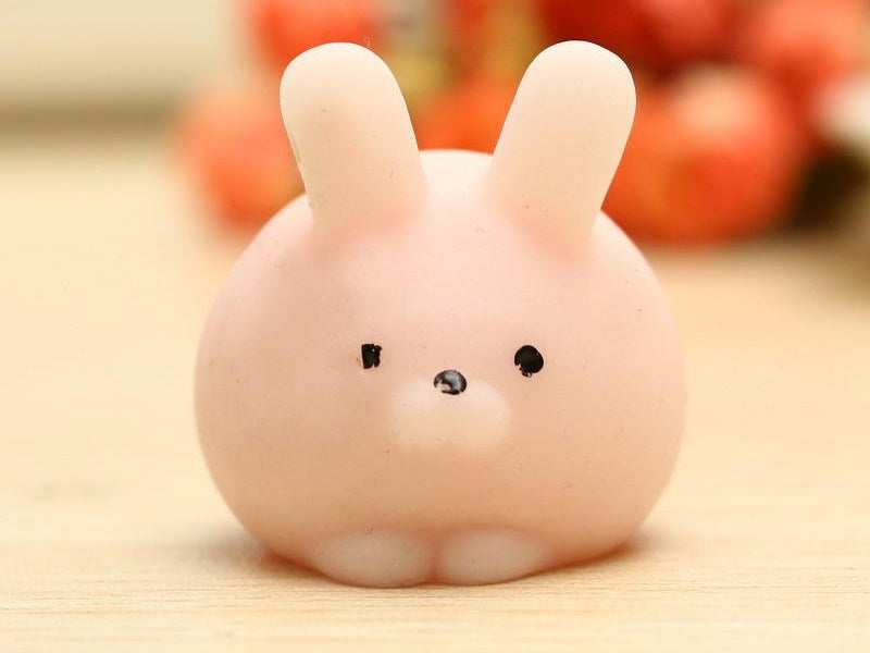 achat Mini squishy lapin rose mignon - anti-stress
