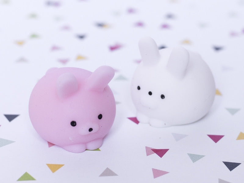 achat Mini squishy lapin rose mignon - anti-stress